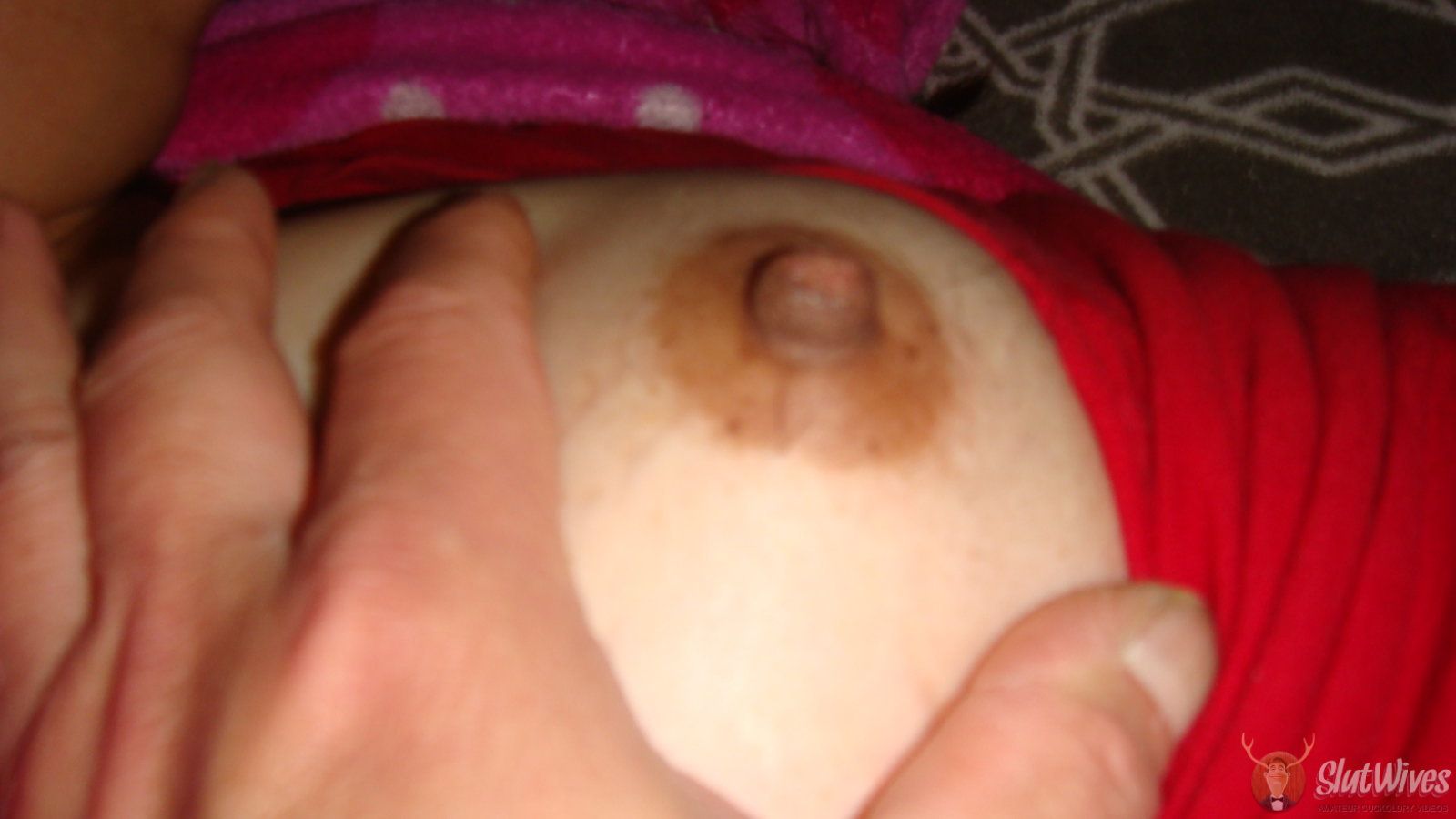 Her hard nipples