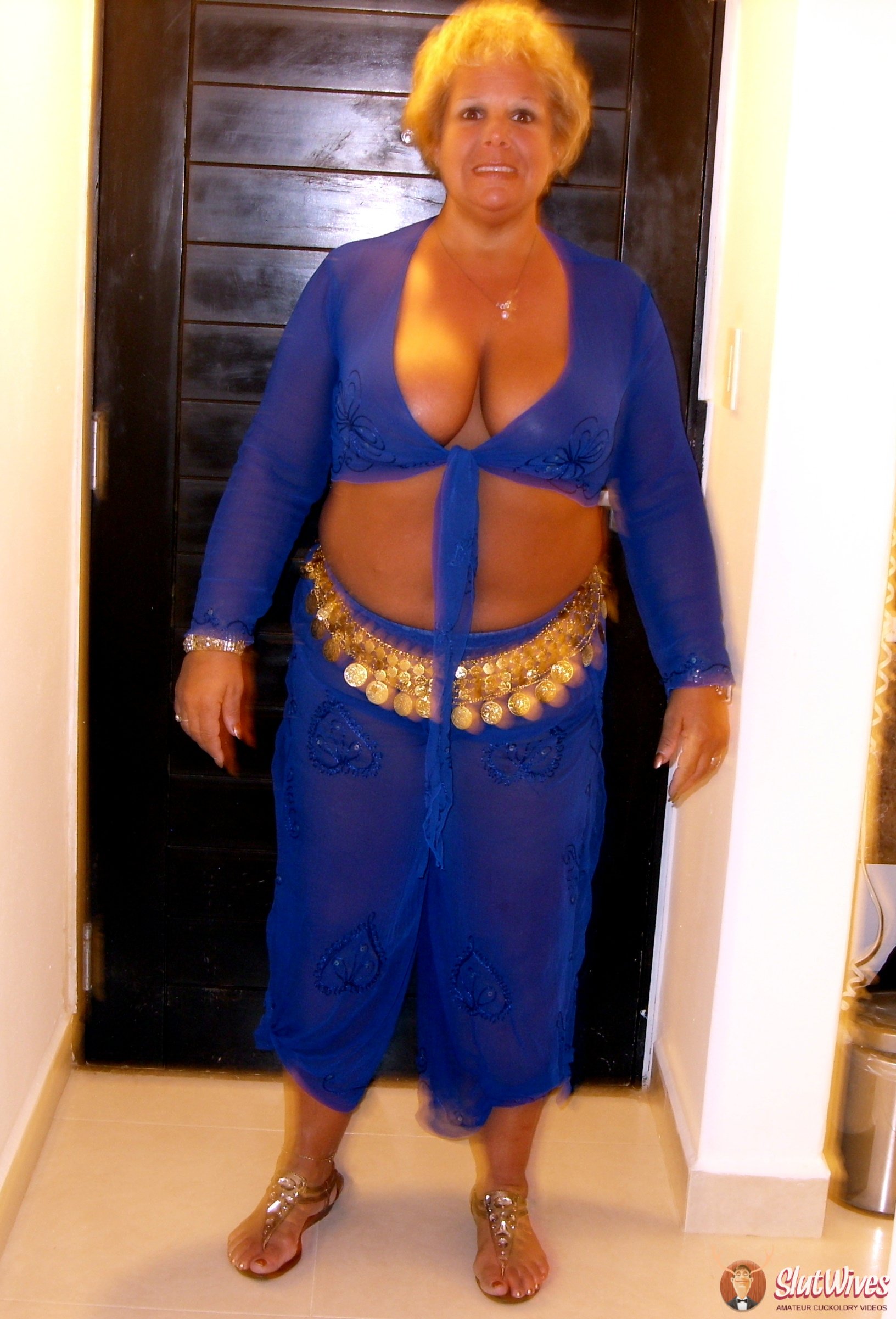 While hub was the sultan of swing I wore a sheer harem costume...