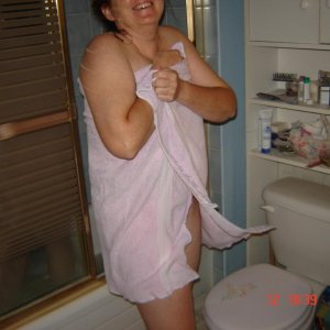 My Wife getting out of shower