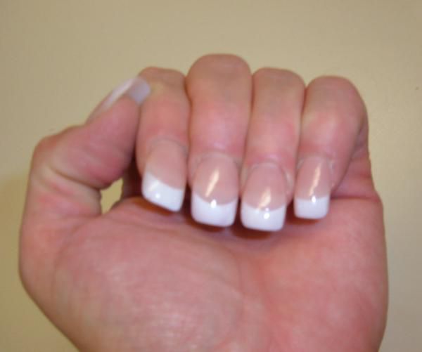 First nail salon sculpted acrylic french manicure!